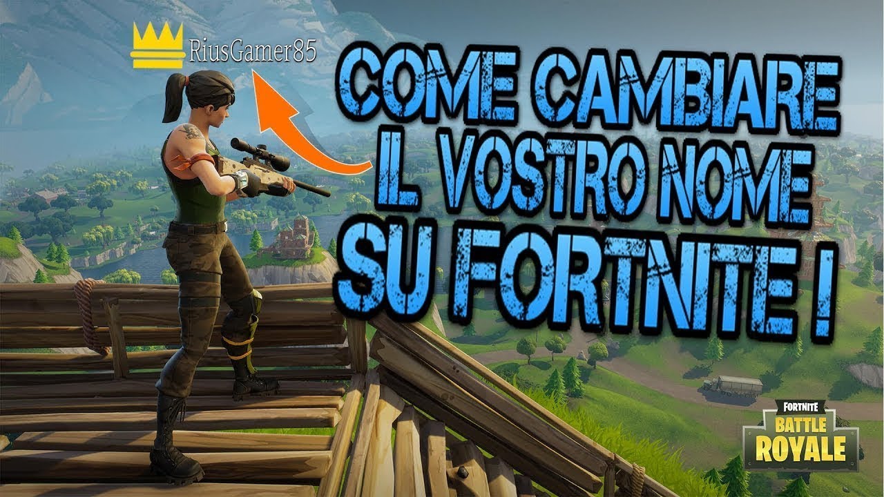 TUTORIAL Come cambiare il proprio nome di FORTNITE su PS4 - YouTube