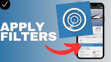 How to apply filters in the Flightradar24 app?