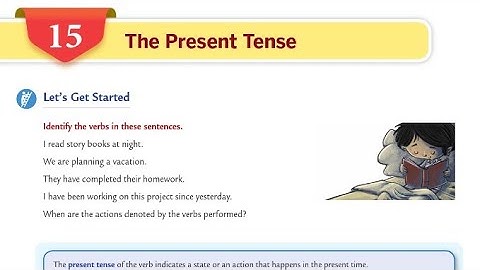 The Present Tense | Ch-15 | Part-01 | Class-6 | Collins English grammar and composition book