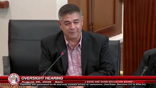 GDOE officials grilled at Guam Legislature during oversight hearing