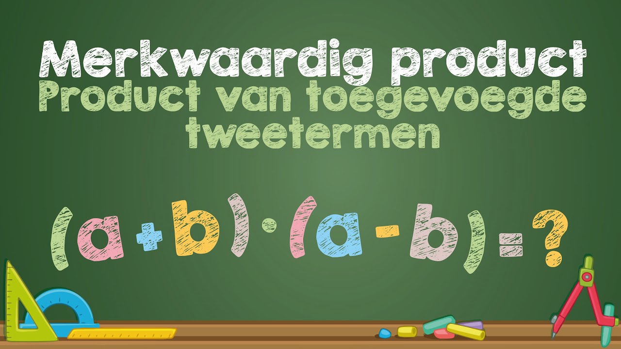 Merkwaardig product product van toegevoegde tweetermen (Wiskunde) YouTube Merkwaardig product product van toegevoegde tweetermen (Wiskunde) YouTube