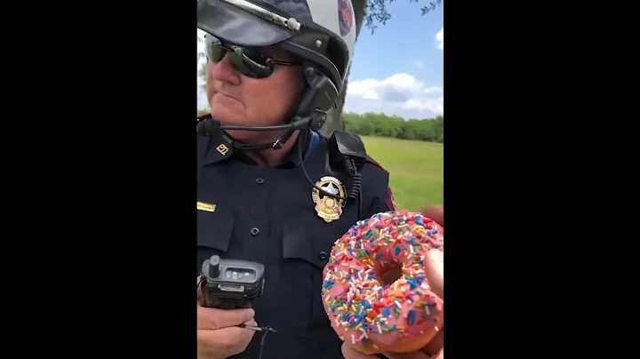 Man hands over doughnut to officer instead of driving licence **Very Funny**