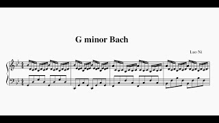 Luo Ni：G Minor Bach (Sheet Music) Resimi