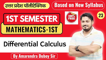 [Lec-23] Mathematics-1st II Differential Calculus II By Amarendra Sir @PolytechnicPathshala
