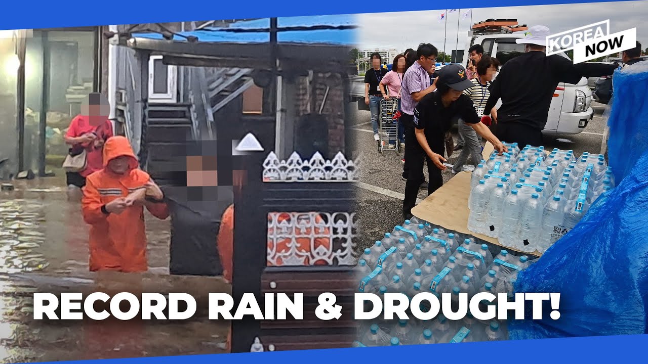 Korea's southern region hit by once-in-200-year rainfall, east coast copes with worst-ever drought