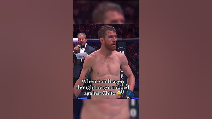 Sandhagen’s reaction 😅