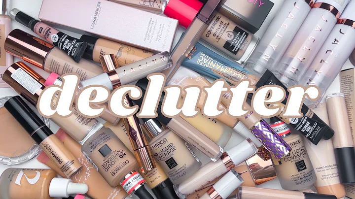 MY BIGGEST DECLUTTER EVER! *foundation & concealer* | Paige Koren