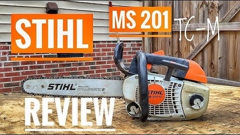 STIHL MS 201 TC-M Review - TOP HANDLE CHAINSAW Arborist Climbing Saw