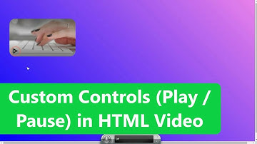 Youtube Style Custom Controls  (Play / Pause) button in HTML Video  | Please Like &&& Subxribe