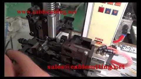 Semi auto side feed stripping and crimping machine wpm-2008a2