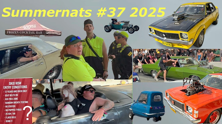 Summernats Burnouts- Arrests,Searches and wild shenanigans are hadSupercharged v8s at Summernats 37