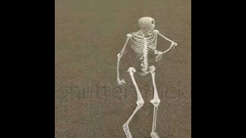 ModelScope text2video test - prompt: "a skeleton dancing"