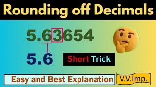 ✅How To Round Off Decimal Numbers Easily 🥀 Maths Made Easy✅ Step-By-Step Guide 