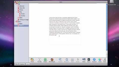 Wrapping text around an image in iWeb - iWeb Tutorial