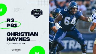 Seahawks Select G Christian Haynes With 81st Overall Pick In 2024 NFL Draft