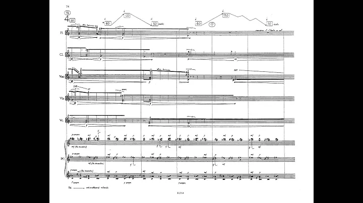 Grard Grisey - Vortex Temporum (w/ score) (for six instruments) (1995)