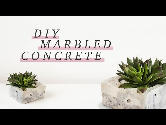 GIFT IDEA: how we made CONCRETE LOOK LIKE MARBLE