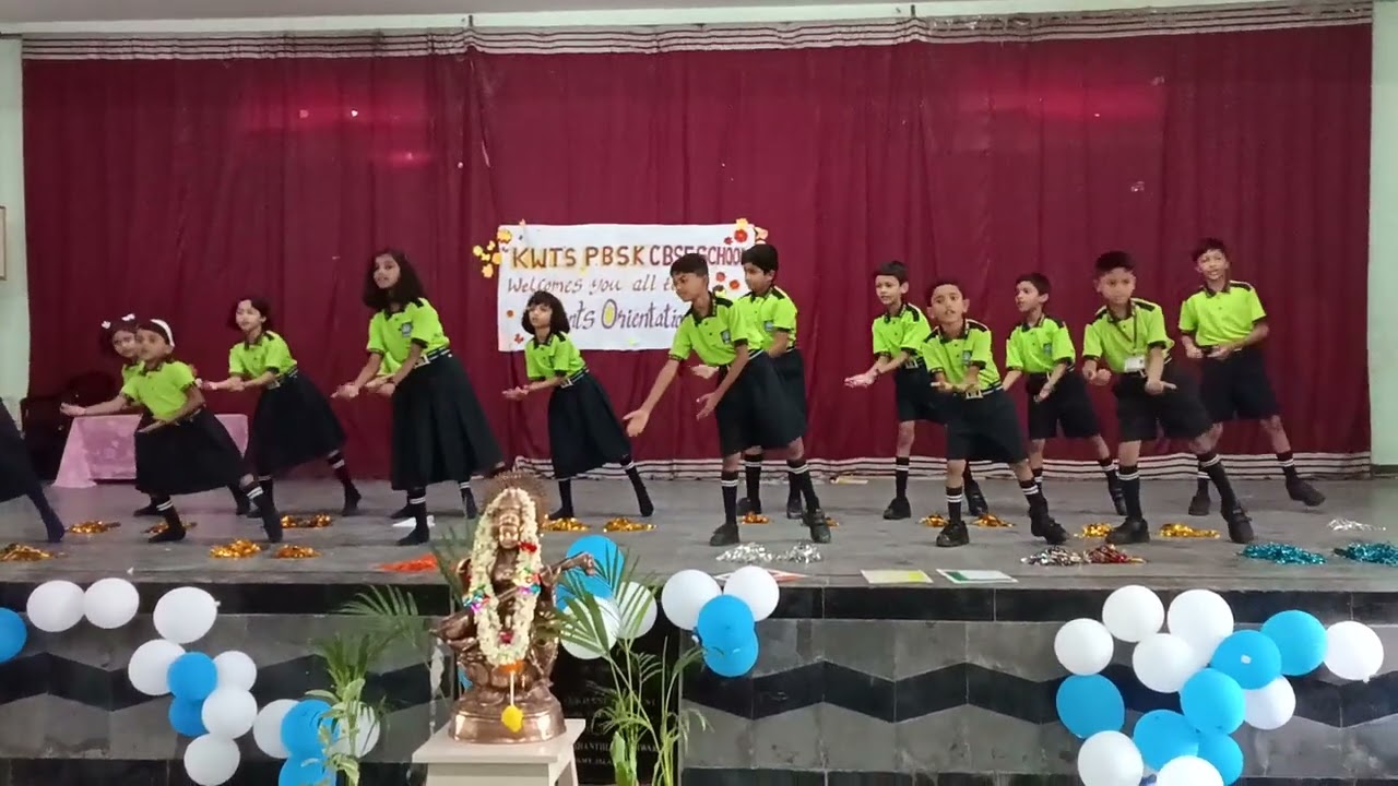 @#Welcome song in KWTS CBSE for (orientation) @#from Anam noorin @#4th standard@#
