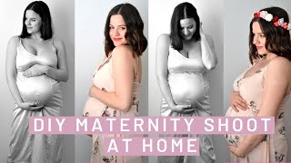 DIY Quarantine Maternity Photo Shoot at Home | Tips \& Tricks | Posing Inspiration | Tutorial