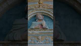 Фасад собора Аосты. Италия.