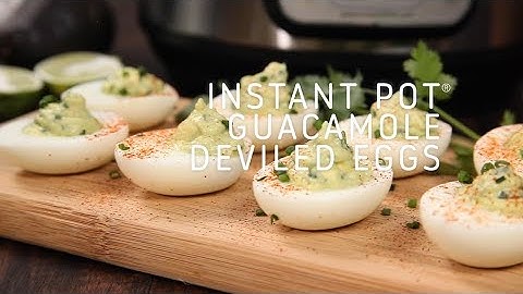 Instant Pot Guacamole Deviled Eggs