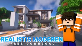 map modern house minecraft pe 1.18 - map rumah modern mcpe 1.18 screenshot 5