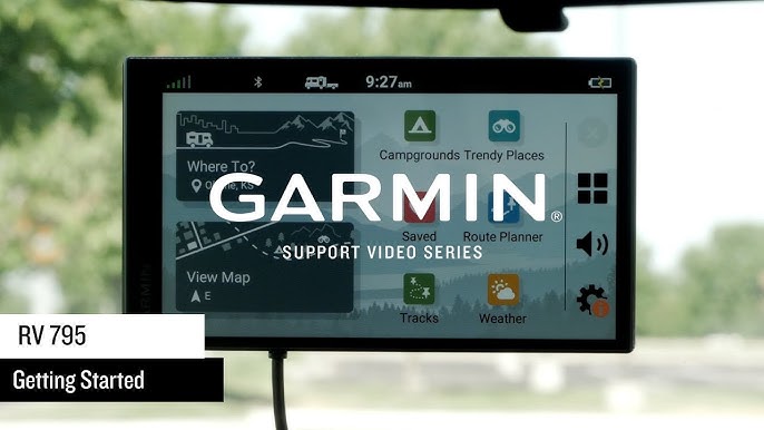 Garmin Support | YouTube Started RV 895/1095 | - Getting