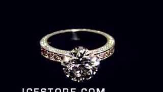 FLAWLESS DIAMOND WITH INTENSE PINK DIAMOND ACCENTS