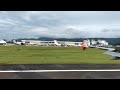 [Window View] AirAsia A320 9M-AQE landing at Langkawi International Airport during LIMA'25