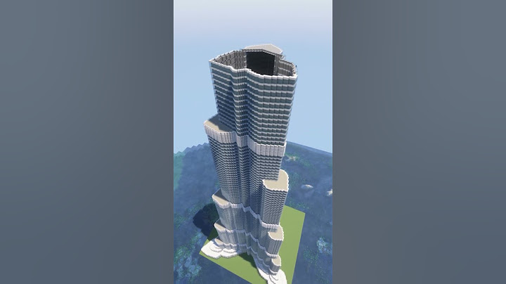 Tallest Building in the world in Minecraft! #minecraft #skyscraper #minecraftbuilding