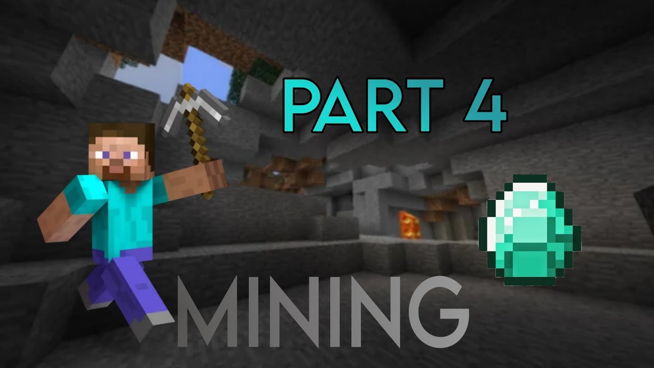 MINECRAFT PART 4 MINING AND GETTING DIAMOND || PLG