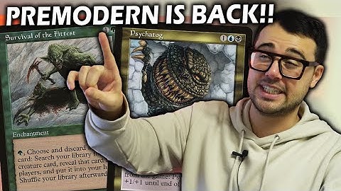 Premodern is so much fun with Survival of the Fittest! | Premodern Psychatog vs BG Survival | Mtg
