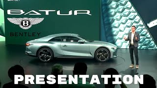 Bentley Batur Mulliner Presentation at Auto China