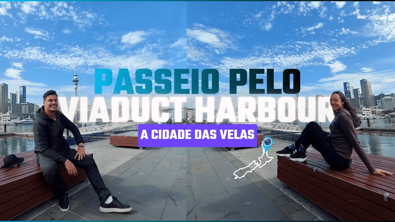 O LADO RICO DE AUCKLAND | Passeando pela Marina da maior cidade da Nova Zelândia 🇳🇿