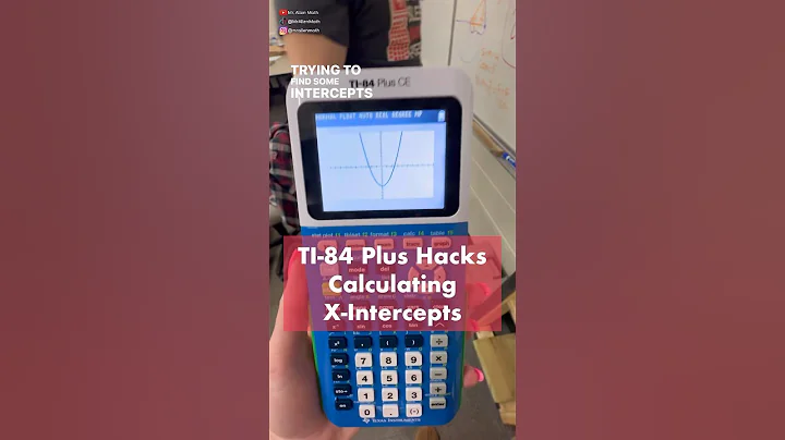 TI-84 Plus Tips and Tricks: Calculating X-Intercepts #maths #ti84 #tips #mathclass #algebra #hacks