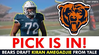 Chicago Bears Select Yale OT Kiran Amegadjie With Pick No. 75 In 3rd Round of 2024 NFL Draft