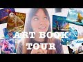 STUDIO VLOG | showing you every single art book I own 📚 + travel vlog! ☁️
