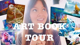 STUDIO VLOG | showing you every single art book I own 📚 + travel vlog! ☁️