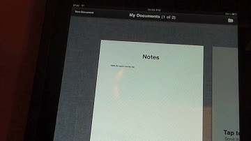 Apple iPad Pages (Word Processor) Demo