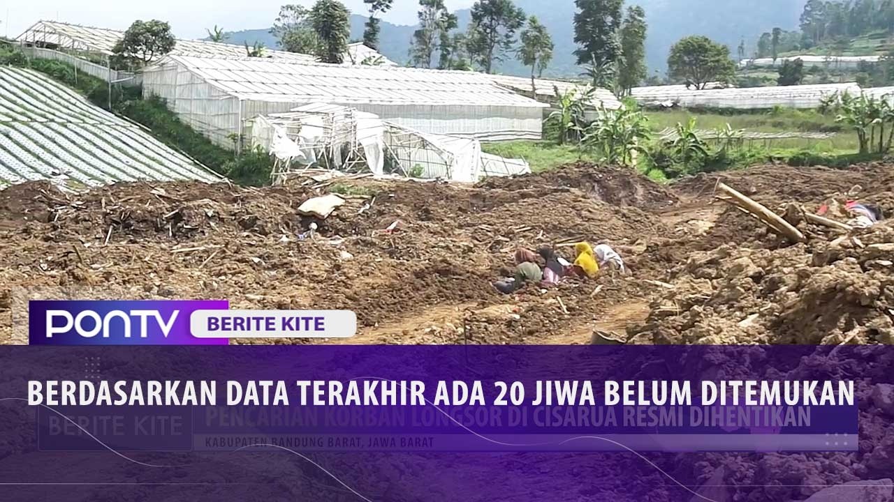 Pencarian Korban Longsor di Cisarua Resmi Dihentikan