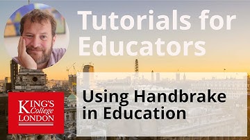 Using Handbrake in education