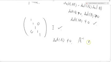 Group Theory 4b: nxn matrices nonzero determinant