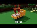 64 bits, 32 bits, 16 bits, 8 bits, 4 bits, 2 bits, 1 bit in Roblox build a boat for treasure