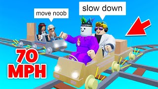 Roblox Cart Ride BUT Get To SPEED +70