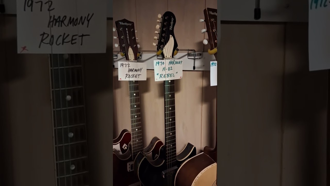 My vintage Harmony guitar collection. - YouTube