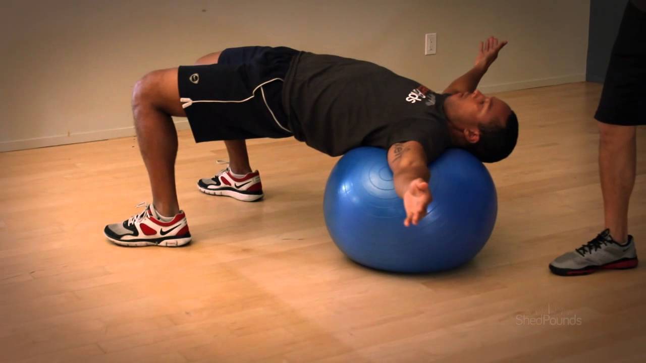 Stability Ball T Lateral Roll YouTube