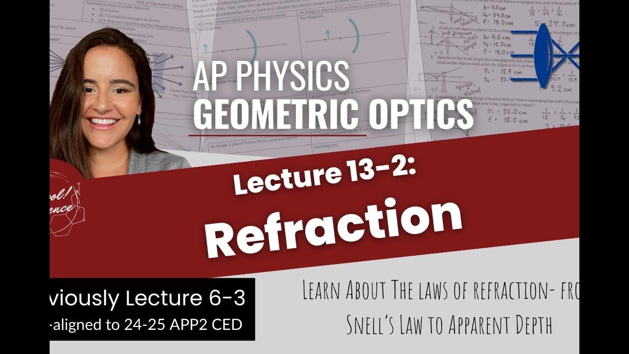 AP Physics 2 Lecture 63 Refraction YouTube