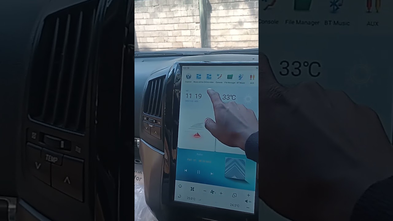 16.1 Inches Android Tesla for Landcruiser V8 200, 2008-2015