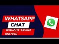 Send message in WhatsApp to contacts not in your phone contacts