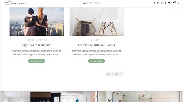 Laurel - A WordPress Blog and Shop Theme